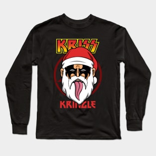 Kris Kringle Christmas Rock And Roll Band Krampus Santa Claus Long Sleeve T-Shirt